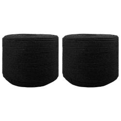 Corde 2 pcs Noir Coton