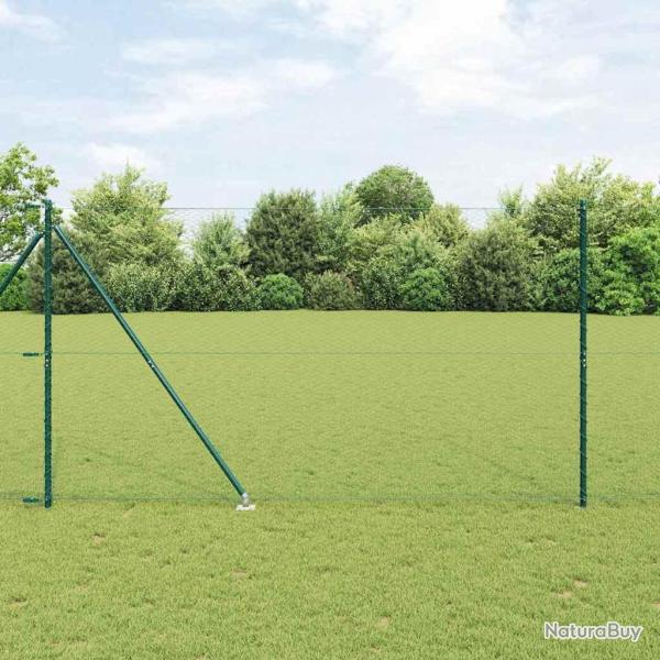Cl�ture hexagonale avec poteau 10 x 1,5 m Vert Maille