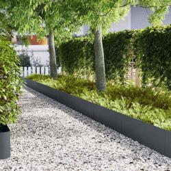 Bordure de Pelouse 50 pcs Anthracite 100 x 0,05 x 30 cm