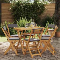 Chaises de bistrot d'ext&eacute;rieur 6 pcs Gris fonc&eacute; 40 x 53 x 80 cm