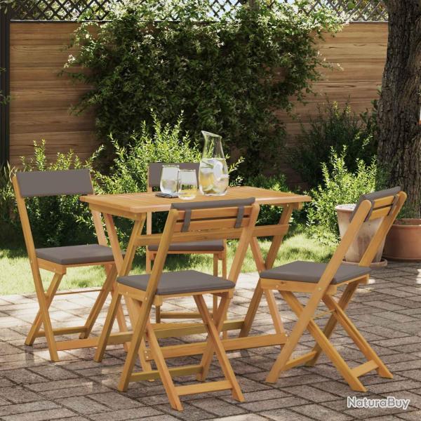 Chaises de bistrot d'ext�rieur 4 pcs Gris fonc� 40 x 53 x 80 cm