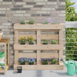 Caisses &agrave; fleurs pour palettes Euro 24 pcs Noir