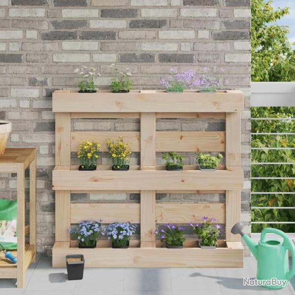 Caisses � fleurs pour palettes Euro 24 pcs Noir