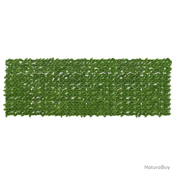 �cran de balcon avec feuilles Vert et jaune 300 x 100 cm