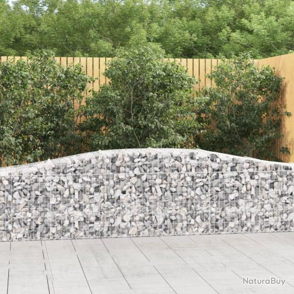 Paniers � gabions arqu�s 5 pcs 400x50x60/80 cm Fer galvanis�