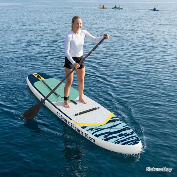 Planche de SUP avec si�ge 2-en-1 APEX 305 x 76 x 15 cm Bleu