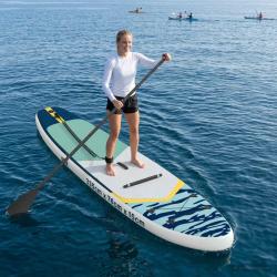 Planche de SUP avec si&egrave;ge 2-en-1 APEX 335 x 76 x 15 cm Bleu