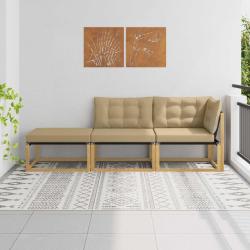 Unit&eacute; de canap&eacute; sectionnel Blanc 241,5 x 83 x 73 cm