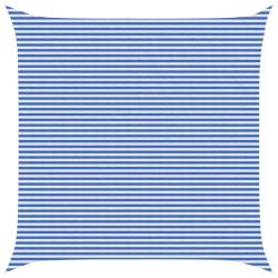 Voile d'ombre Bleu et Blanc 6 x 6 m HDPE