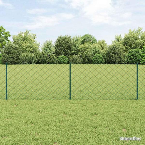 Cl�ture grillag�e avec poteau 25 x 0,6 m Acier recouvert de PVC