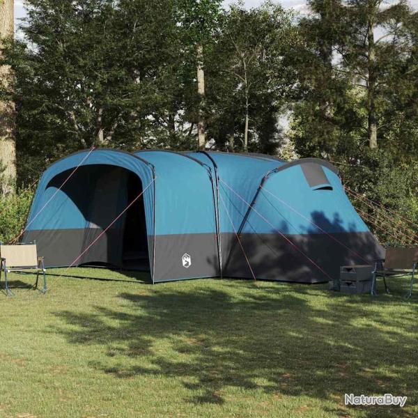 Tente familiale 12 personnes Bleu et gris 760 x 645 x 230 cm