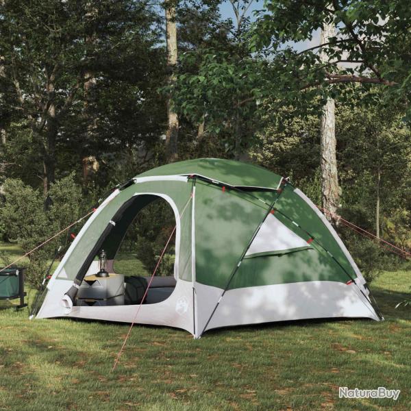 Tente en d�me avec housse imperm�able amovible Vert 4 personnes