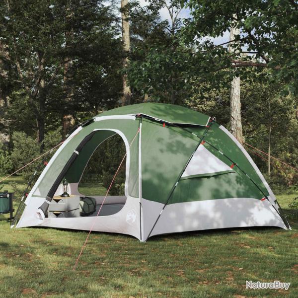 Tente en d�me avec housse imperm�able amovible Vert 8 personnes
