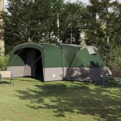 Tente familiale 12 personnes Vert et blanc 760 x 645 x 230 cm