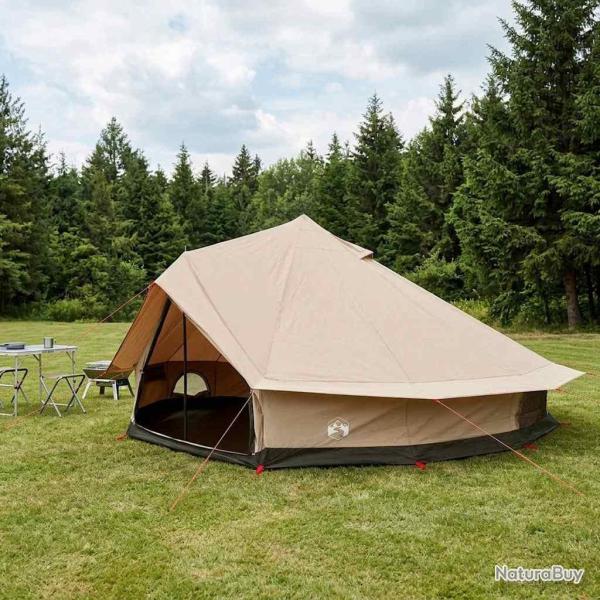 Tente familiale Cr�me 12-Personnes Polycoton