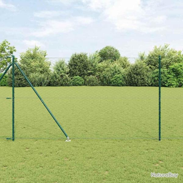 Cl�ture hexagonale avec poteau 25 x 1,5 m Vert Maille