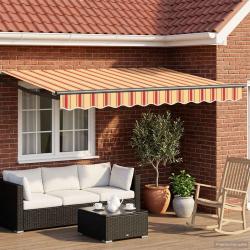 Auvent r&eacute;tractable &eacute;lectrique Multicolore 2,5 x 2 m