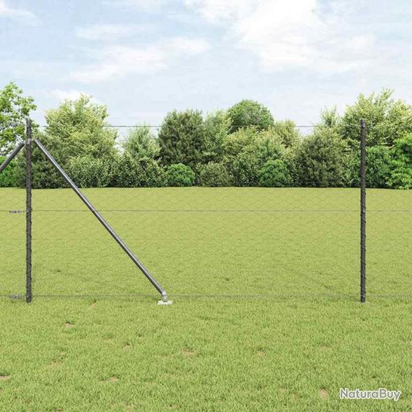 Cl�ture hexagonale avec poteau 25 x 1 m Acier recouvert de PVC