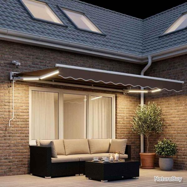 Auvent r�tractable �lectrique Taupe 3 x 2,5 m