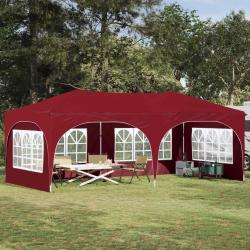 Tente de f&ecirc;te pop-up 575 x 288 x 245 cm Bordeaux Tissu Oxford