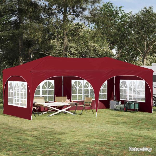 Tente de f�te pop-up 575 x 288 x 245 cm Bordeaux Tissu Oxford