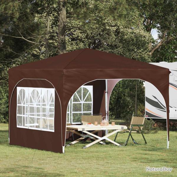 Tente de f�te pop-up 290 x 290 x 245 cm Marron