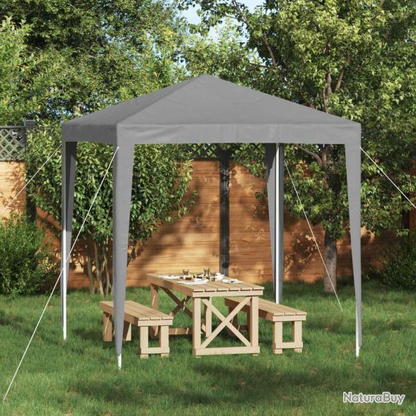 Tente de f�te 200 x 200 x 240 cm Gris clair PE et acier