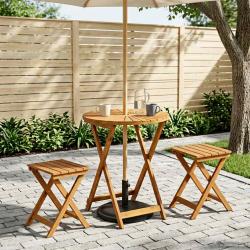 Table de jardin pliante Naturel &Oslash;60 x 75 cm