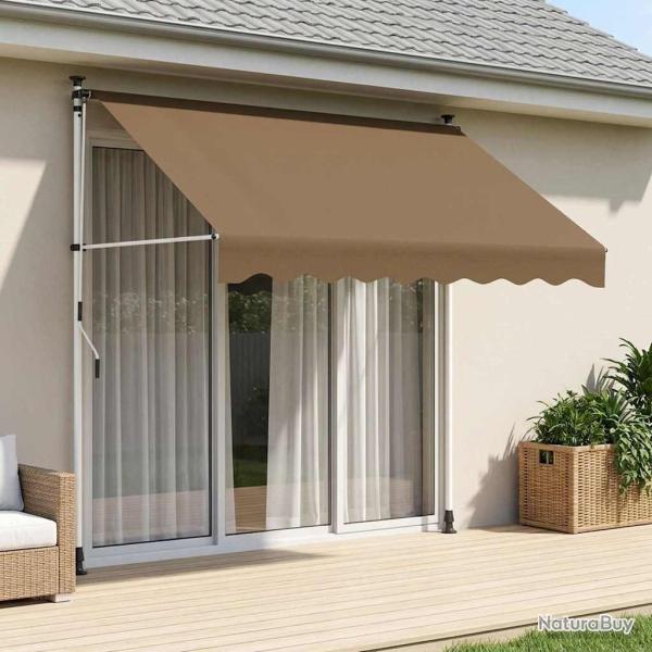Auvent r�tractable manuel Beige 150 cm