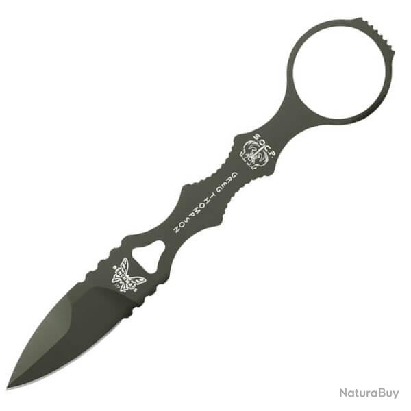 Mini dague fixe tactique Benchmade Scop OD Green