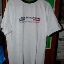 LEGION : TEE SHIRT DE LA LEGION ETRANGERE DE L'ARMEE FRANCAISE , FRENCH FOREIGN LEGION ,TAILLE  XXL