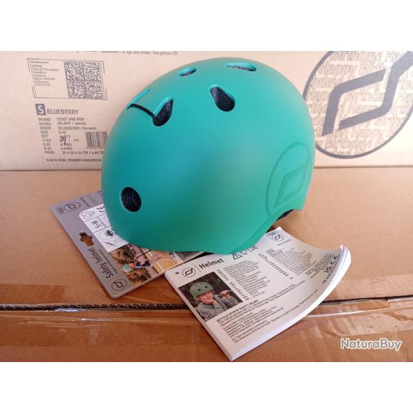casque cyclisme scoot&ride Vert S-M