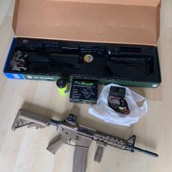 R&eacute;plique airsoft M4 G&G CM16 Raider-L DST AEG - pack complet