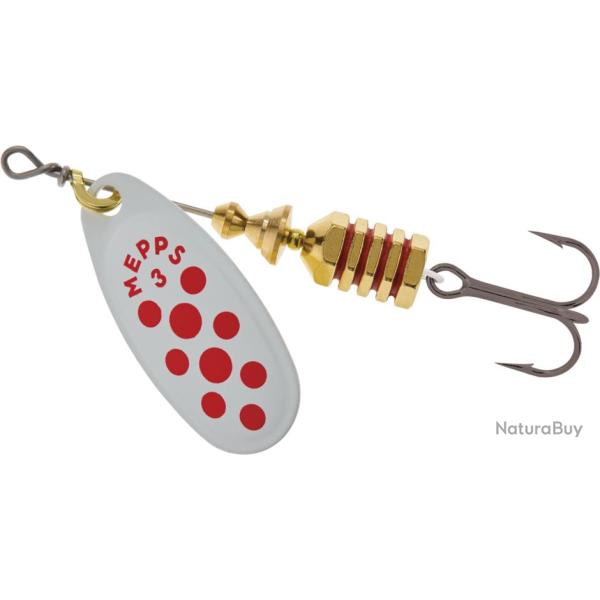 Cuiller Mepps Comet Blanc Points Rouges 4,5g Blanc Points Rouges 2