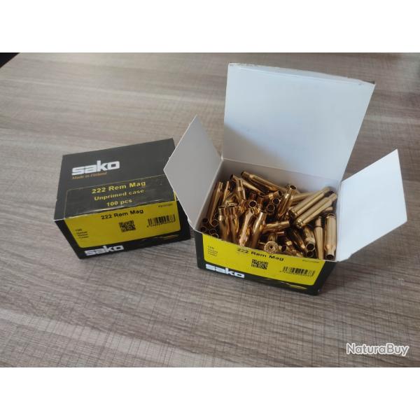 �tuis SAKO 222remington Magnum non amorc�s NEUF 2 bo�tes de 100