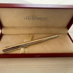 Stylo &agrave; bille DUPONT, neuf plaqu&eacute; argent