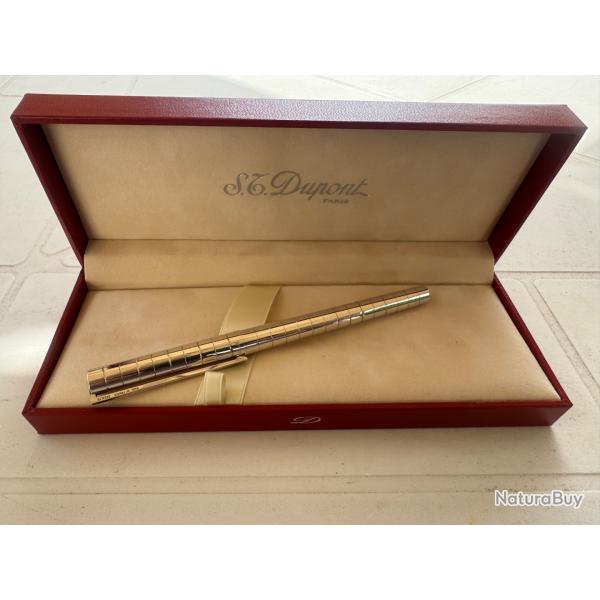 Stylo � bille DUPONT, neuf plaqu� argent