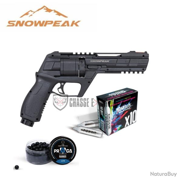 Pack Revolver SNOWPEAK CP300 13j Cal 50 + Co2 + Billes