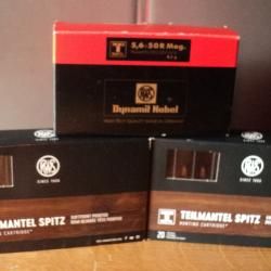 Lot de 3 bo&icirc;tes de balles NEUVES - Cal 5,6 x 50R Mag En exp&eacute;dition sp&eacute;ciale port compris