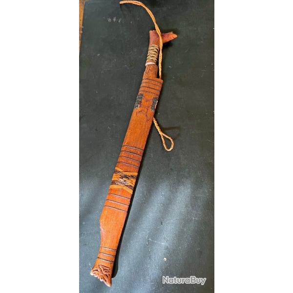 BEAU COUTEAU MANDAU, PEUPLE DAYAK, BORNEO, DEBUT XX� SIECLE, INDONESIE / MALAISIE