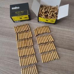 &Eacute;tuis SAKO 222remington Magnum non amorc&eacute;s NEUF 2 bo&icirc;tes de 100 + 99 &eacute;tuis en vrac