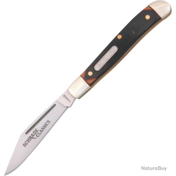 Couteau de Poche Schrade Old Timer Pal Lame Acier Inox Manche Delrin Slip Joint SCH12OT