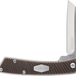 Couteau de Poche Schrade Slim Linerlock Cleaver Lame Acier Inox Manche Synth&eacute;tique SCH1229079