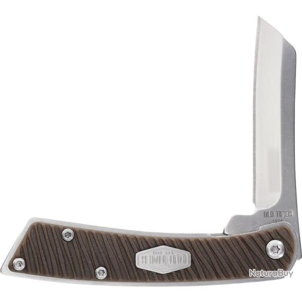 Couteau de Poche Schrade Slim Linerlock Cleaver Lame Acier Inox Manche Synth�tique SCH1229079