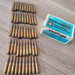 Ancienne bo&icirc;te RWS X70 cartouches 222 remington 3,24g 50 grains ogive creuse fabrication allemande