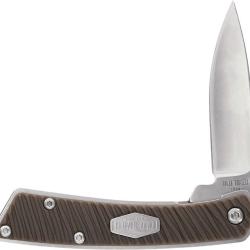 Couteau de Poche Schrade Slim Linerlock Drop Point Lame Acier Inox Manche Synth&eacute;tique SCH1226635