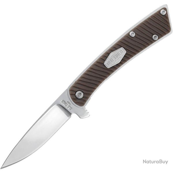 Couteau de Poche Schrade Slim Linerlock Drop Point Lame Acier Inox Manche Synth�tique SCH1226635