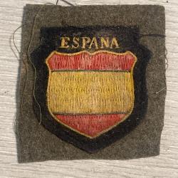insigne de manche espagnol de la division bleu seconde guerre mondiale