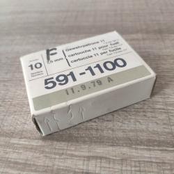 1 bo&icirc;te r&egrave;glementaire arm&eacute;e suisse de 10 cartouches GP11 calibre 7,5 x55