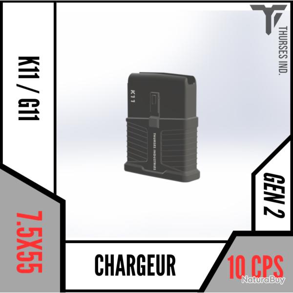 chargeur k11 g11 Schmidt-Rubin k 11 g11 non k31 10 coups Thurses Industries